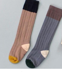 Knee-High Socks color block
