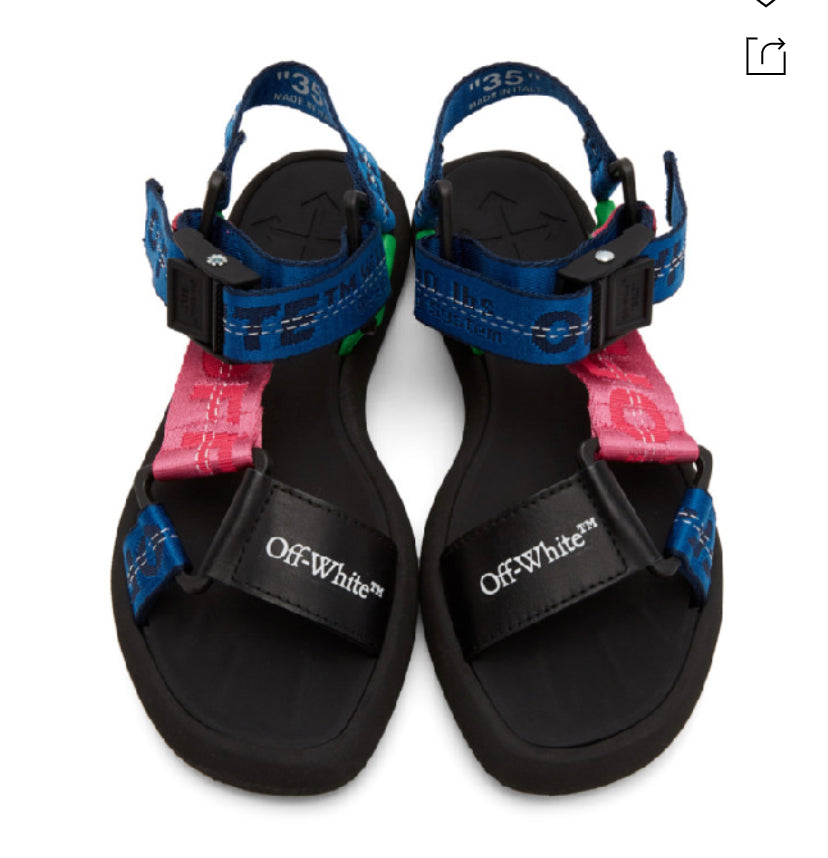 Off white trek sandal
